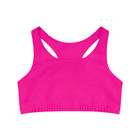 #FF0099 Sharp Pink - Seamless Sports Bra