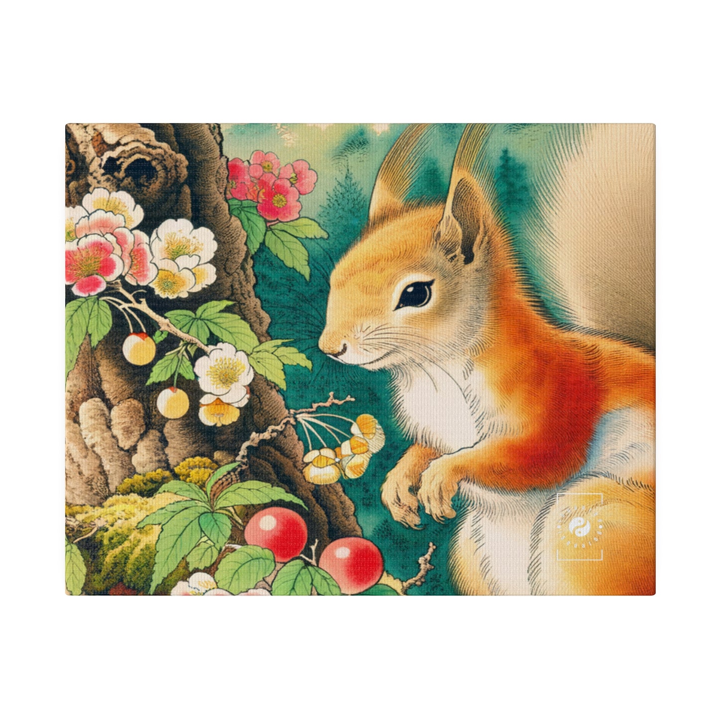 Squirrel's Serenity  - Art Print Canvas