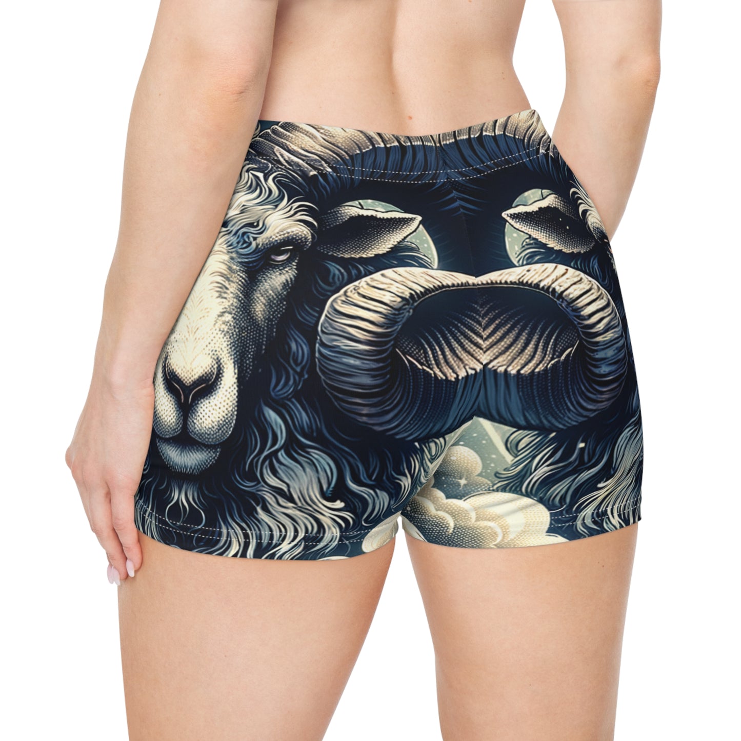 "Celestial Ram Ascendant" - Mini Hot Yoga Short