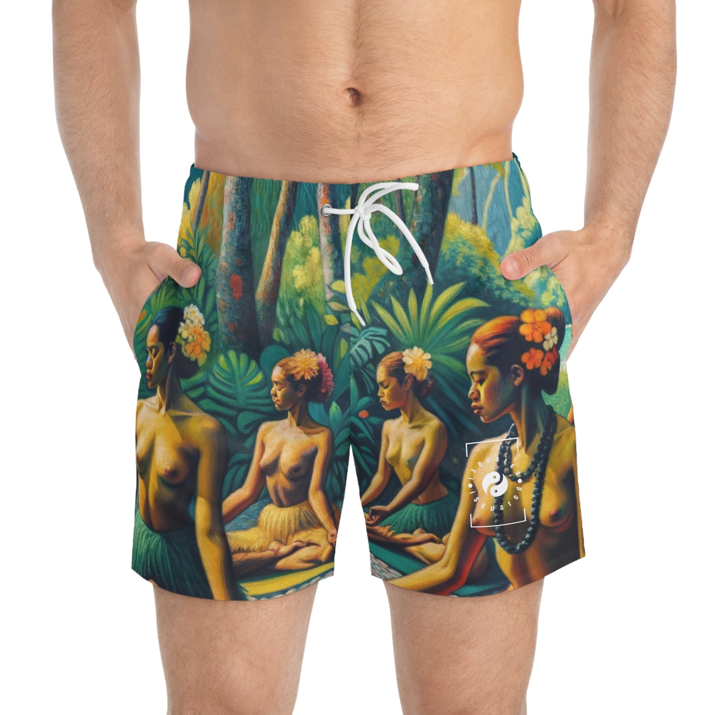 "Tahitian Tranquility - Swim Trunks for Men