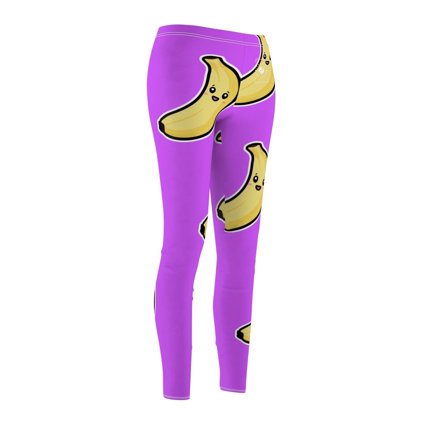 #D65BFF Purple + Banana - Casual Leggings