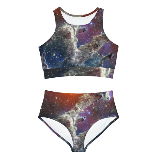 Pillars of Creation (NIRCam and MIRI Composite Image) - JWST Collection - Hot Yoga Bikini Set