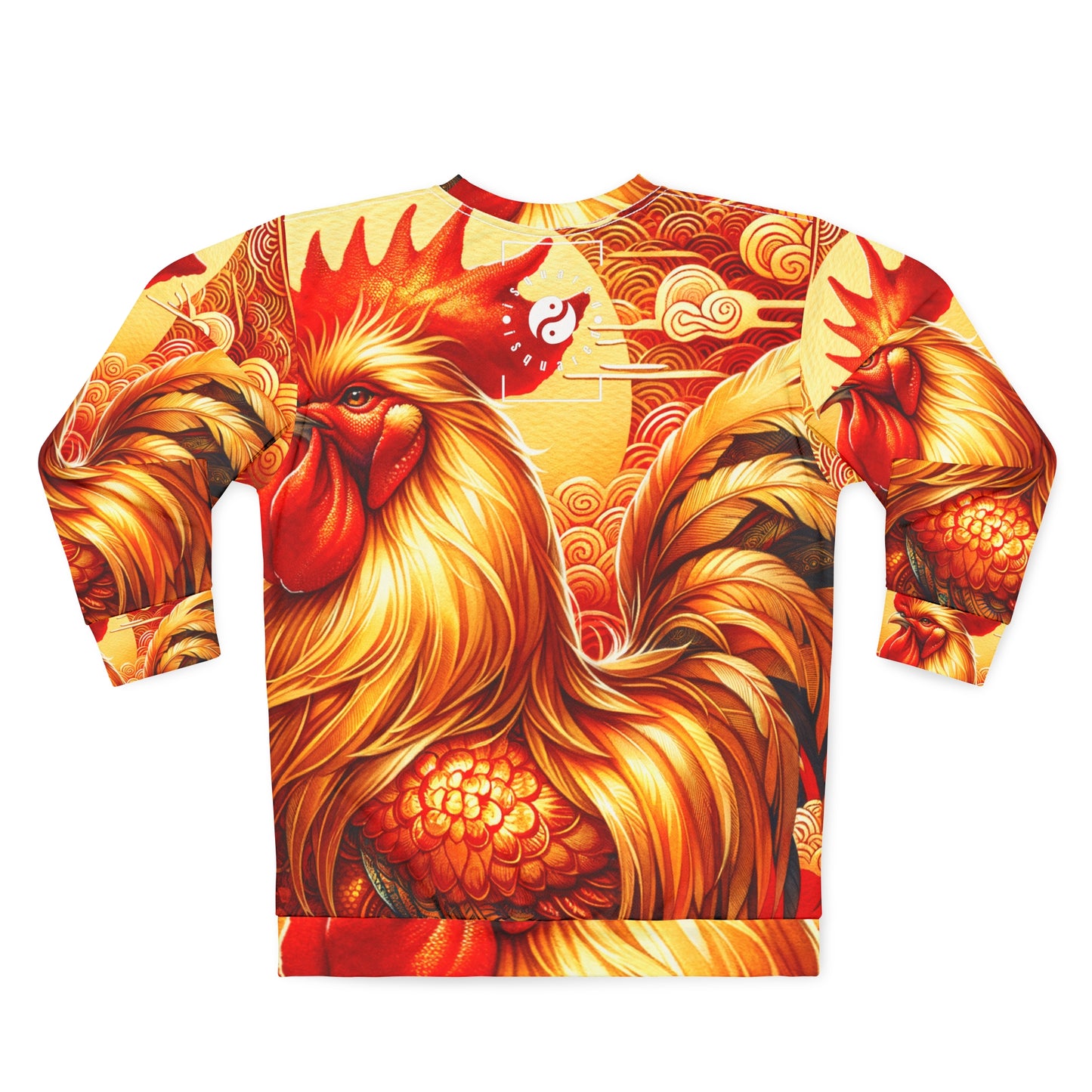 "Crimson Dawn: The Golden Rooster's Rebirth" - Unisex Sweatshirt
