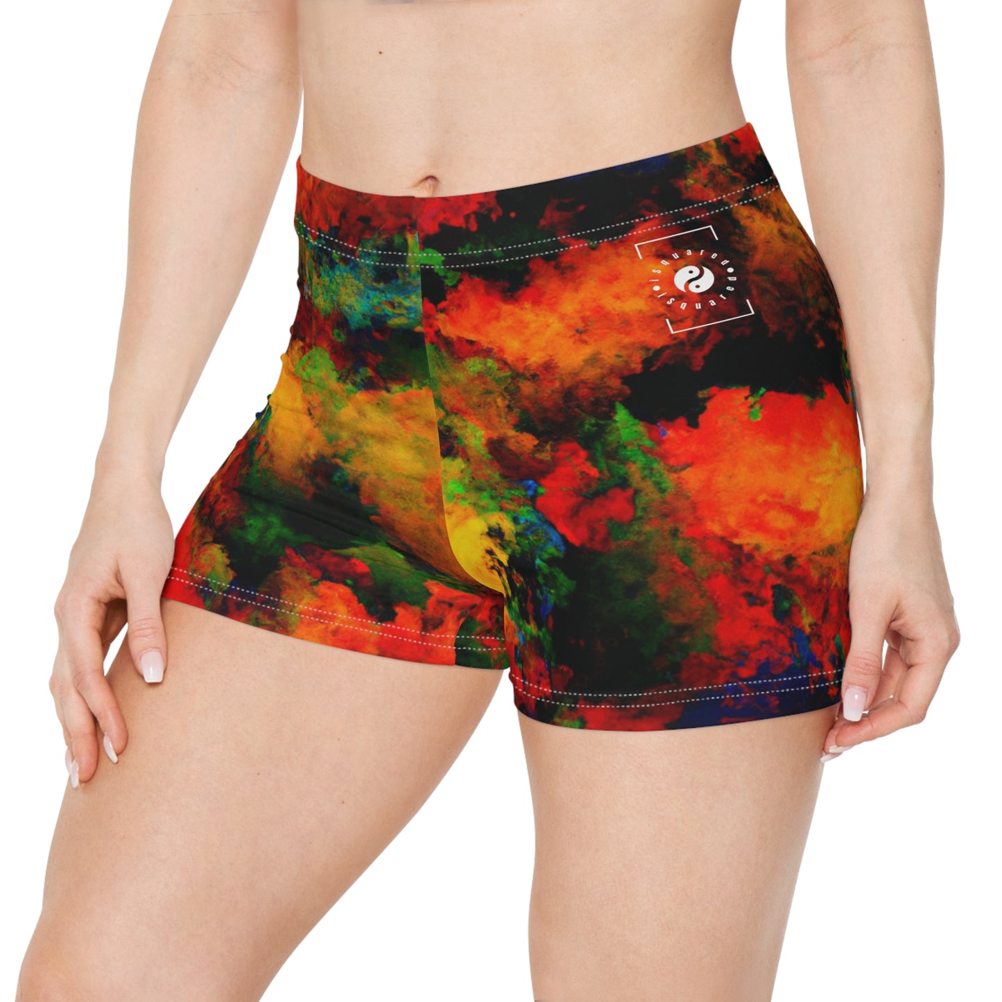 Luminous Whispers Symphony - Mini Hot Yoga Short