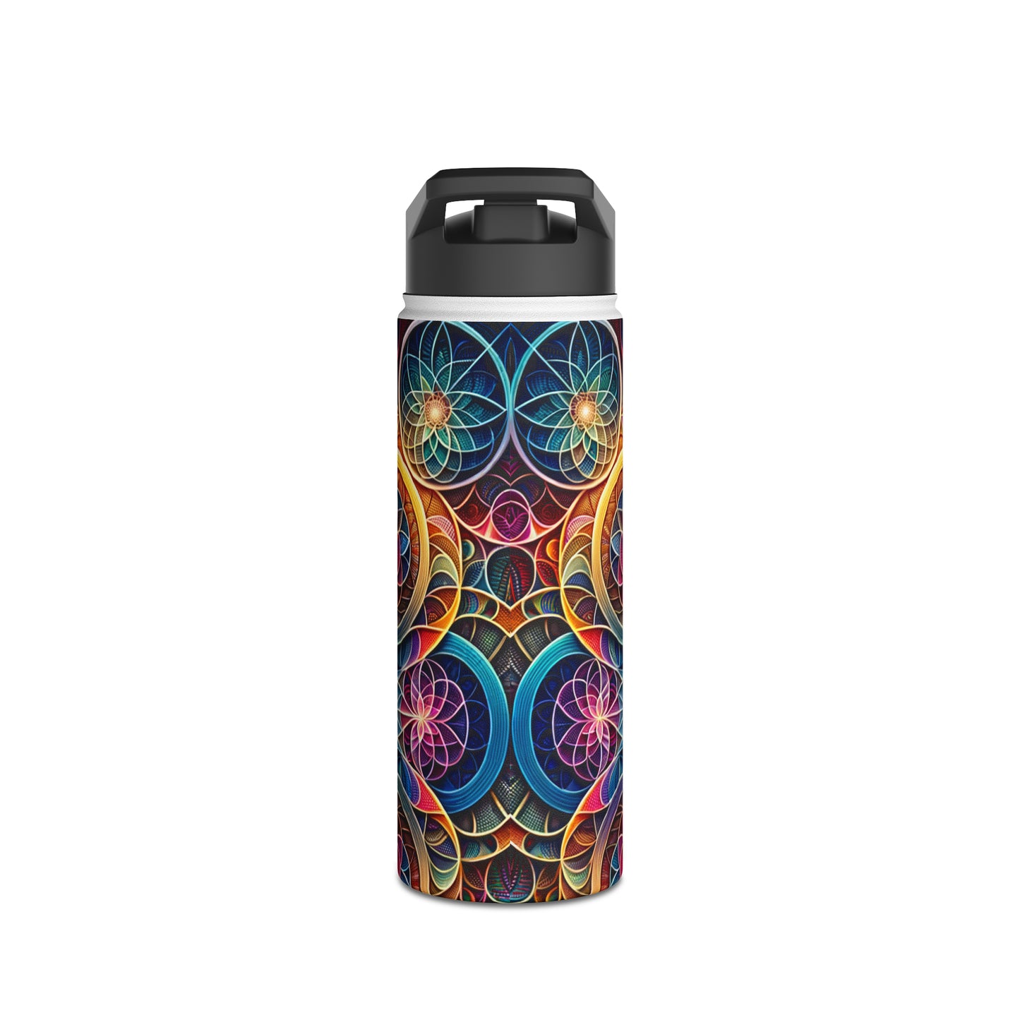 "Sacred Symmetry: Infinite Radiance of Love" - Water Bottle