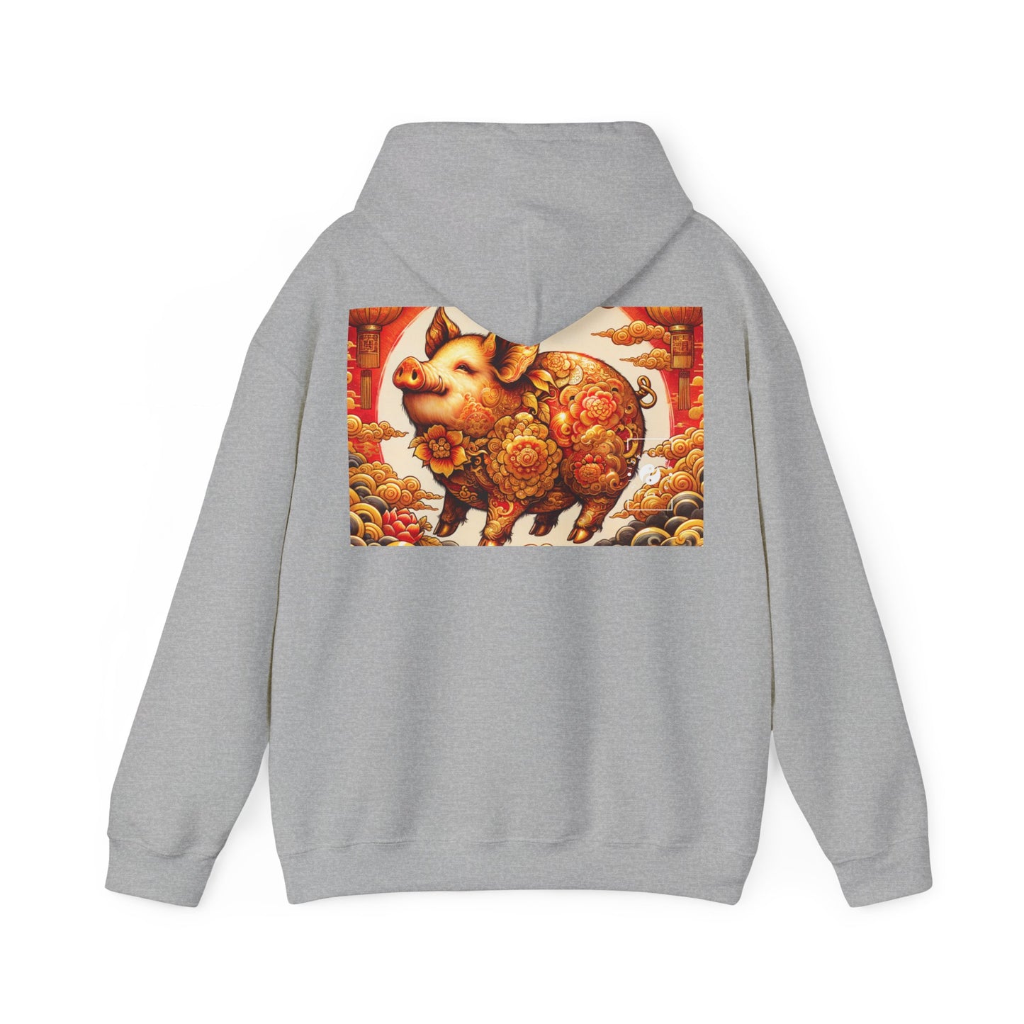 "Golden Prosperity: The Divine Boar Celebration" - Hoodie