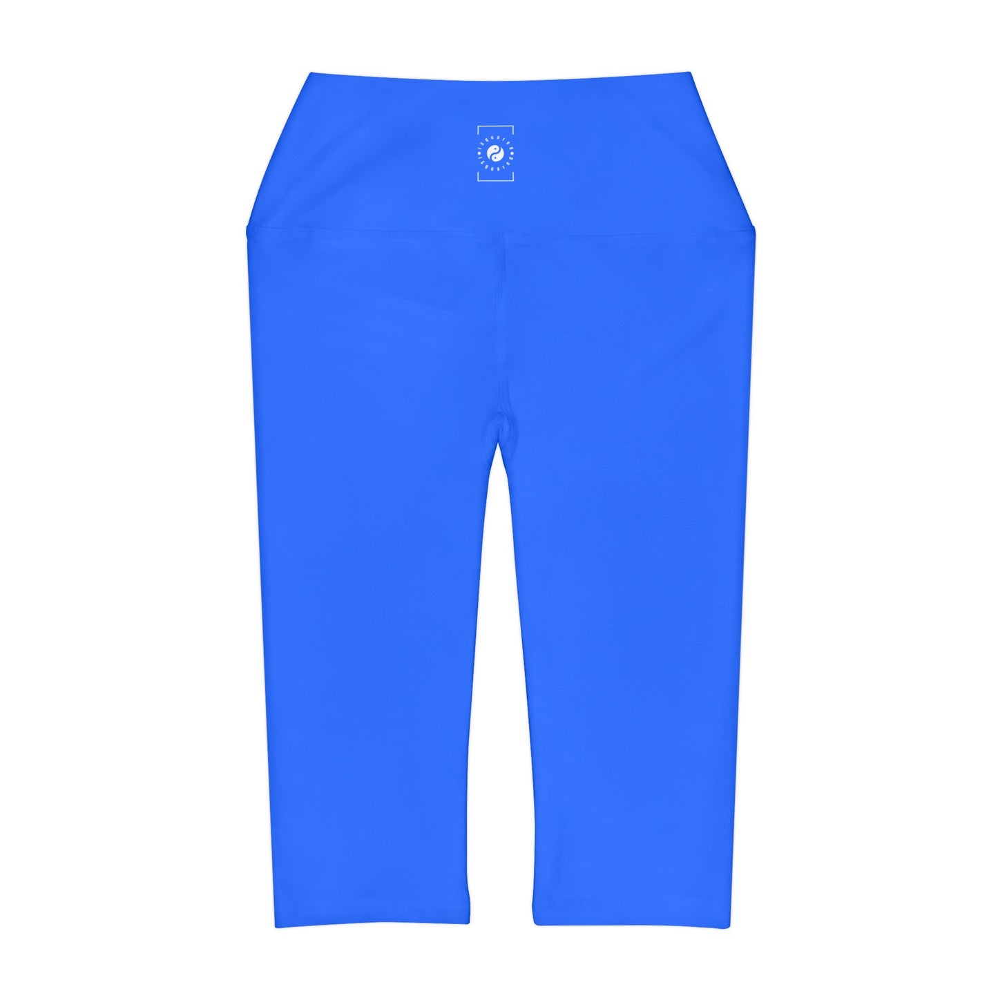#2C75FF Bleu électrique - Legging Capri taille haute
