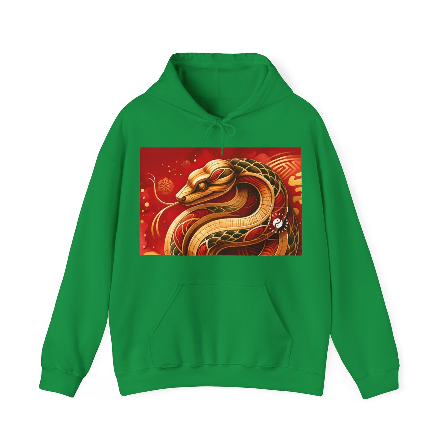 "Crimson Serenity: The Golden Snake" - Hoodie