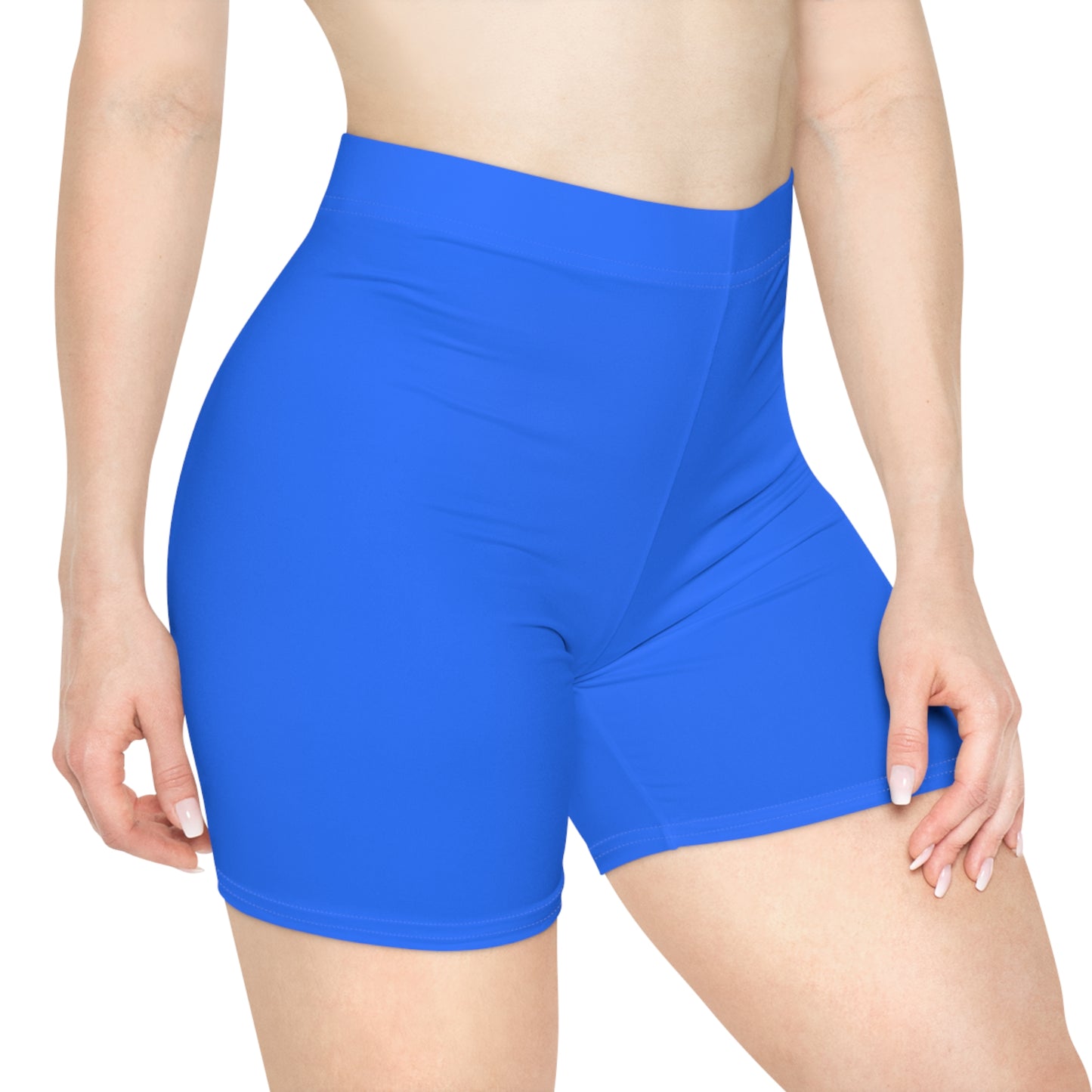 #2C75FF Bleu électrique - Short de yoga chaud