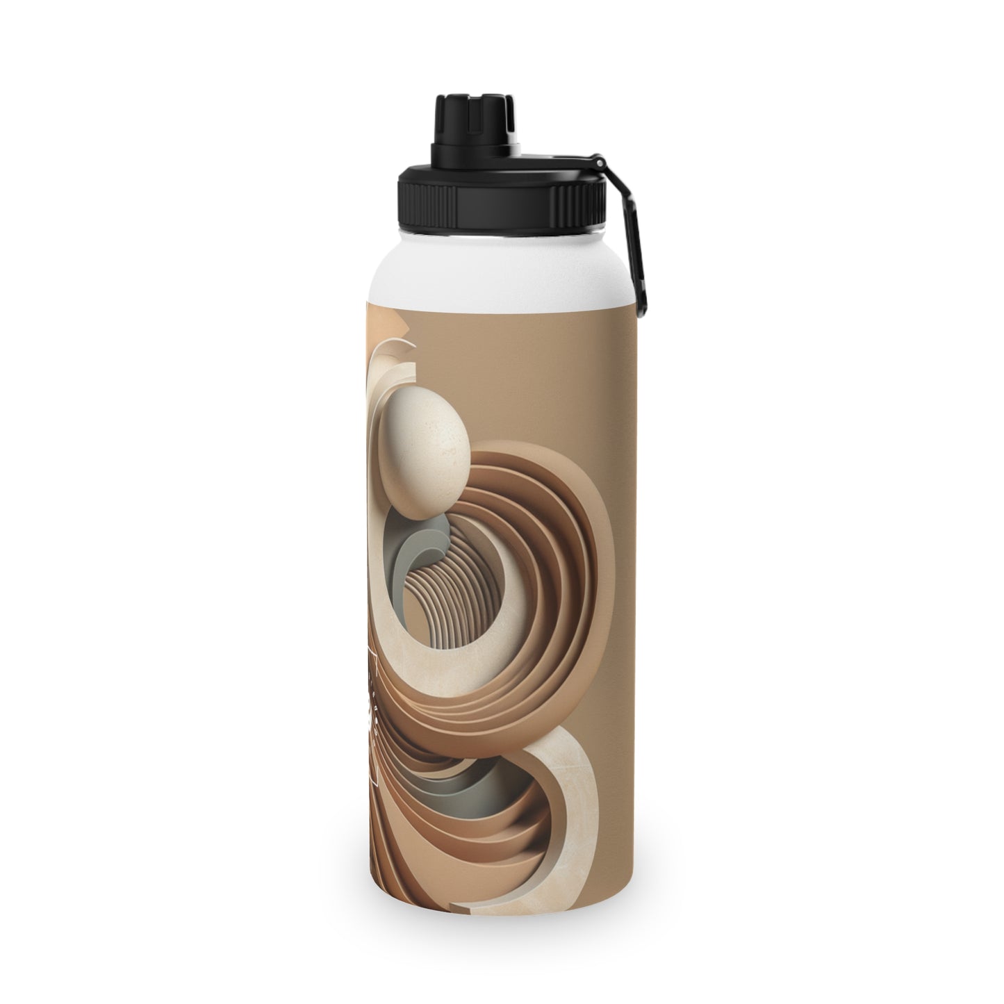 "Hepworth Hues: An Earth Tone Symphony" - Sports Water Bottle