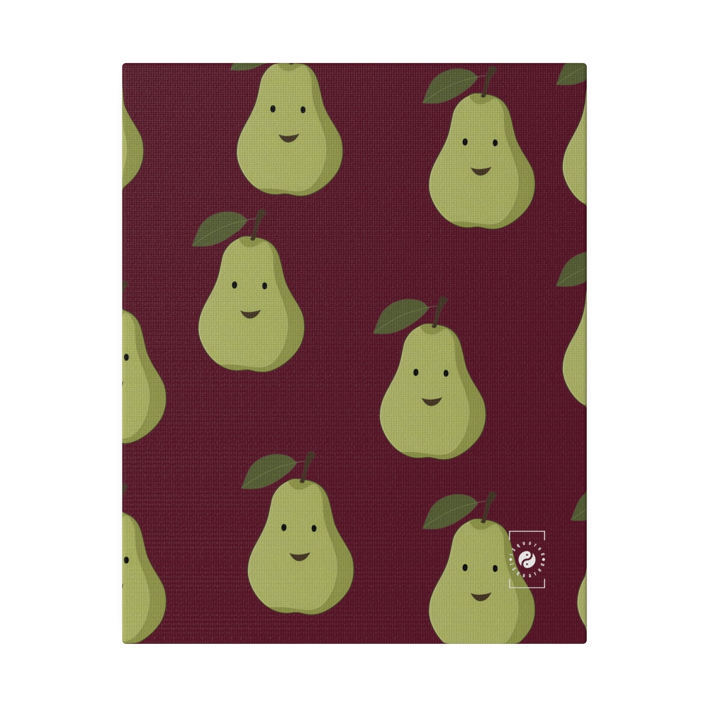 #60182D Deep Siena + Pear - Art Print Canvas