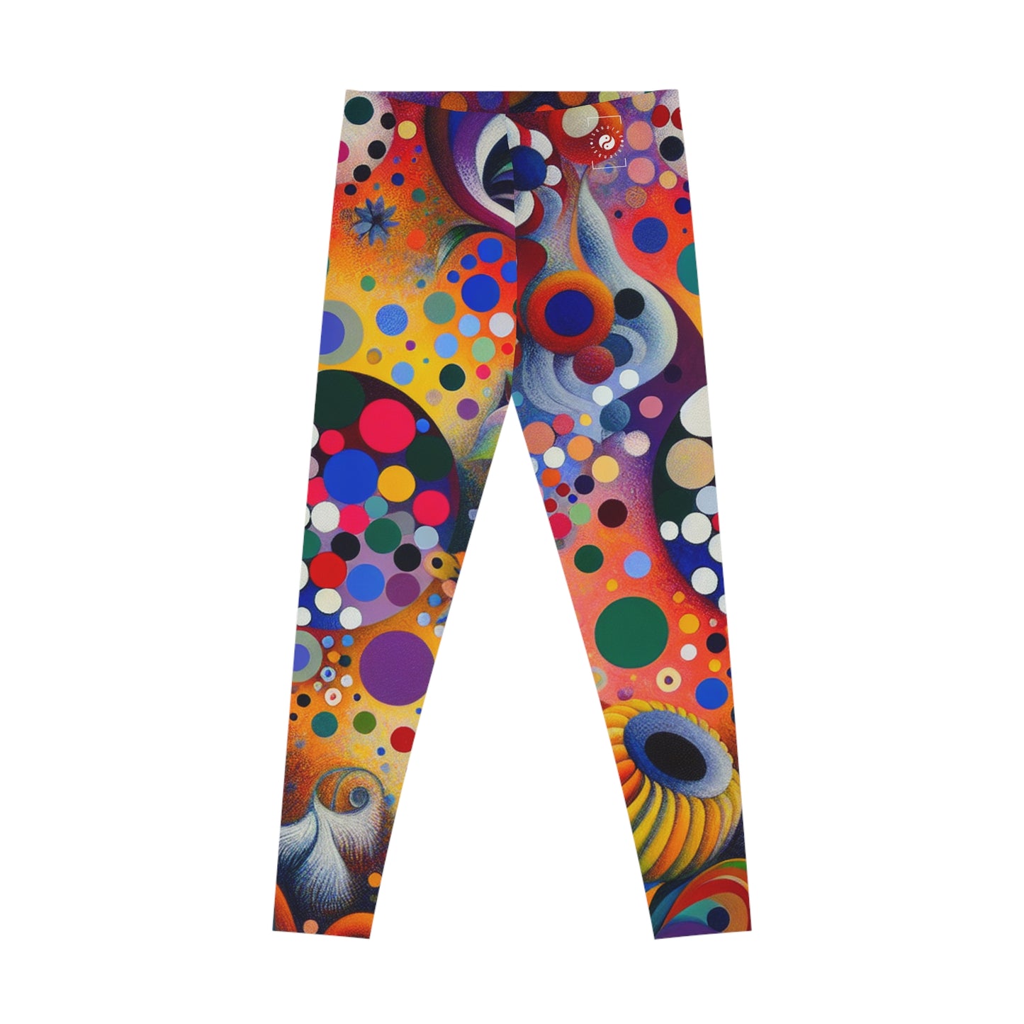 "Polka Petals in Yogic Surrealism: An Artistic Salute to Kusama and Kahlo" - Unisex Tights