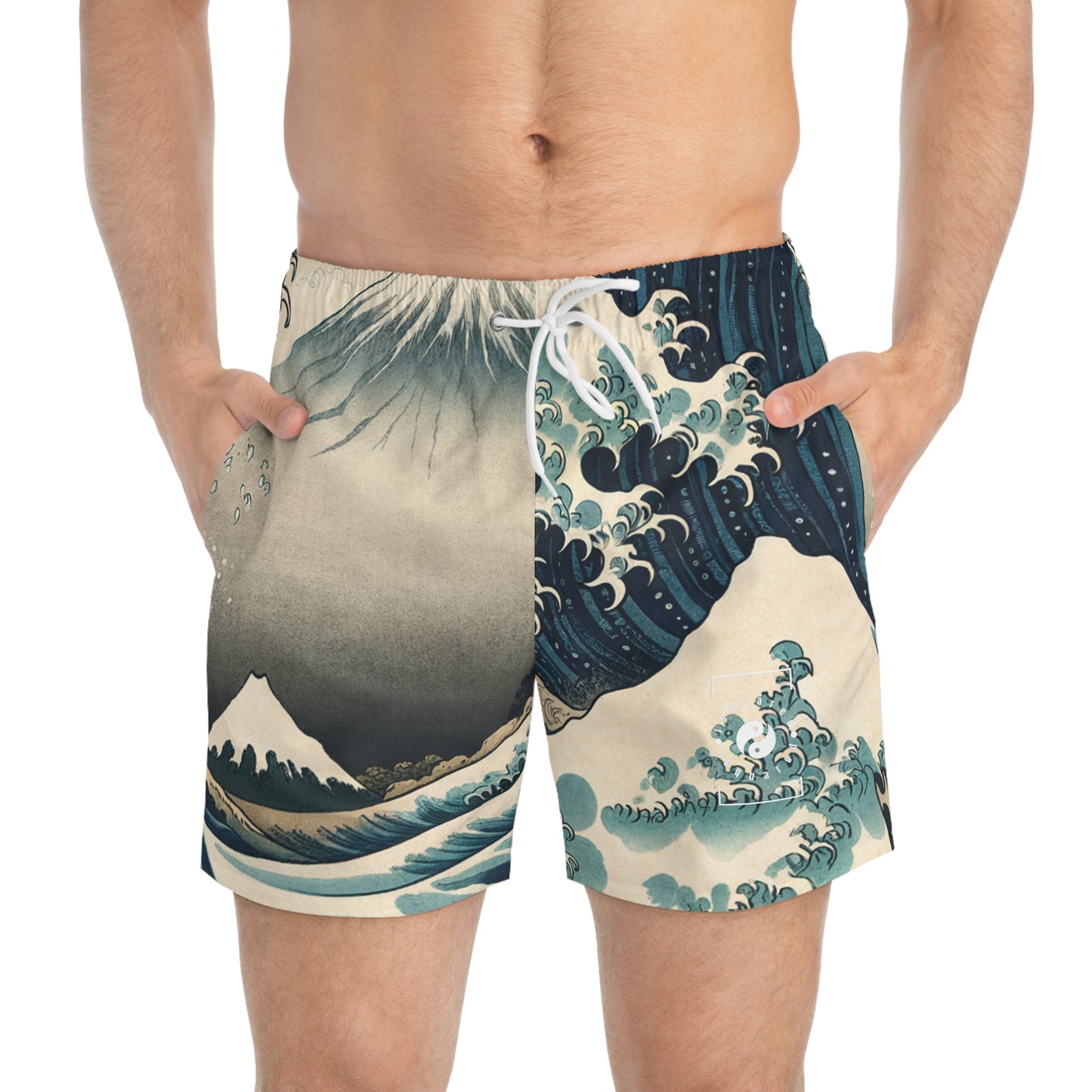 "Indigo Surge Eternity" - Swim Trunks for Men