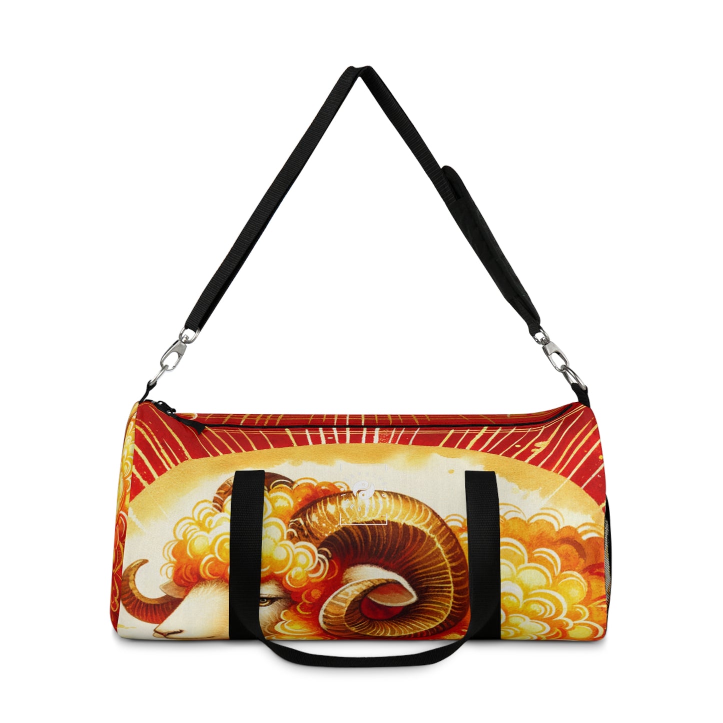 "Auspicious Gold of Divine Ewe: A Lunar New Year Revelry" - Duffle Bag