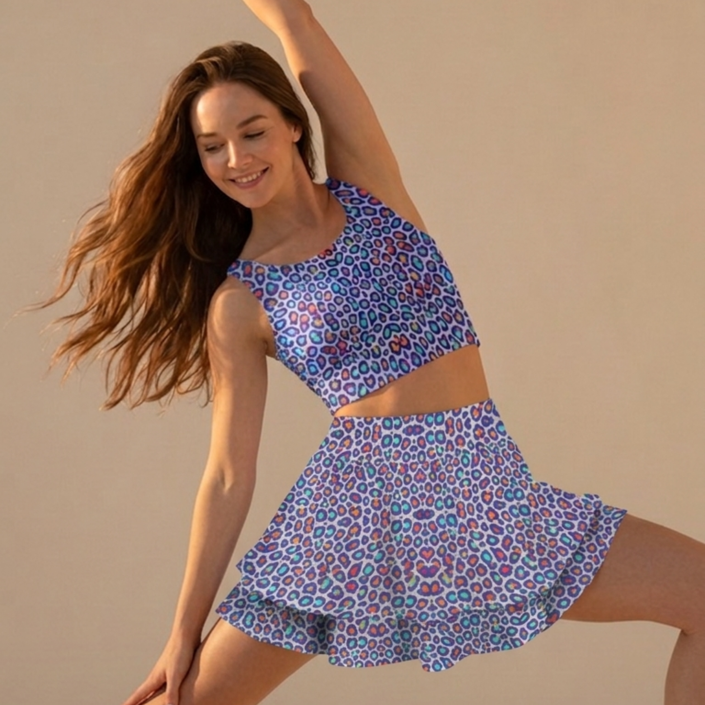 Wild Leopards - iSquared Ruffle Skirt