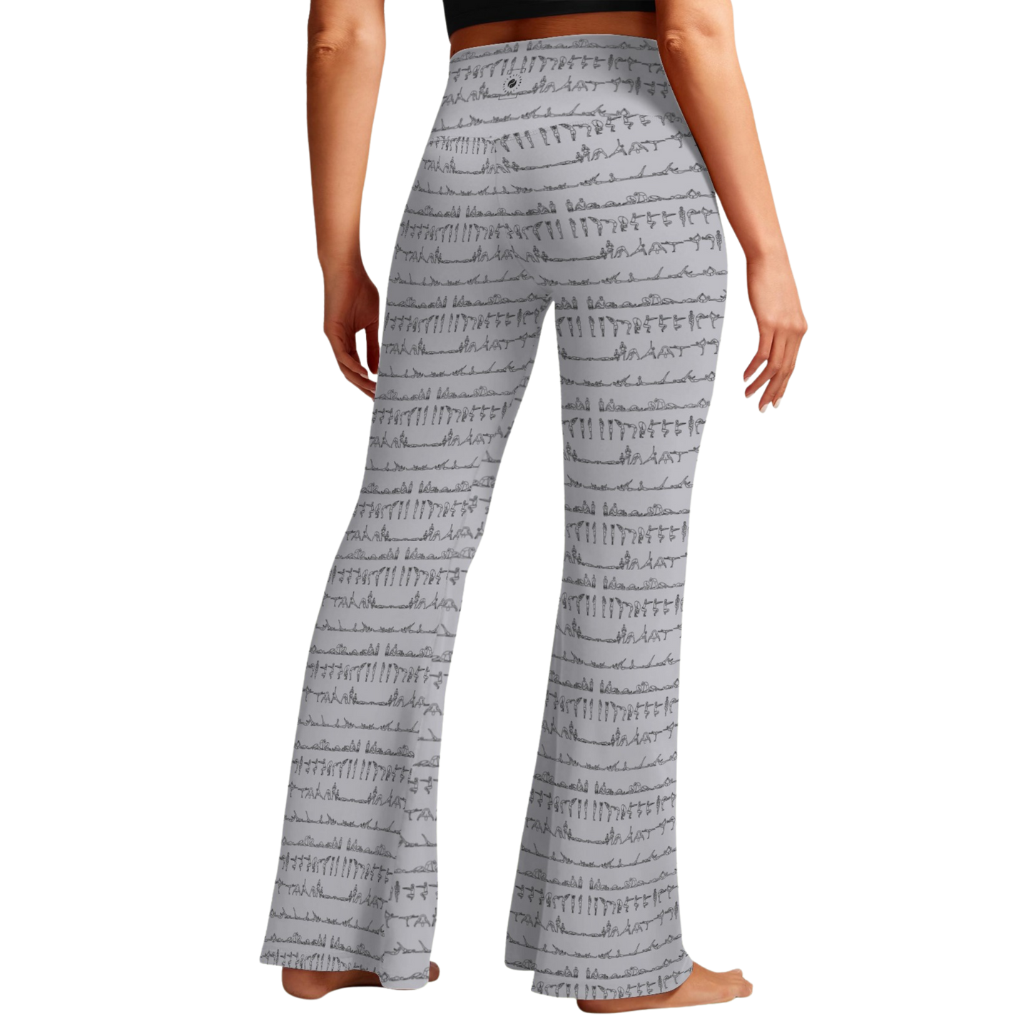 Bikram Pastel - Cross Waisted Flair Leggings