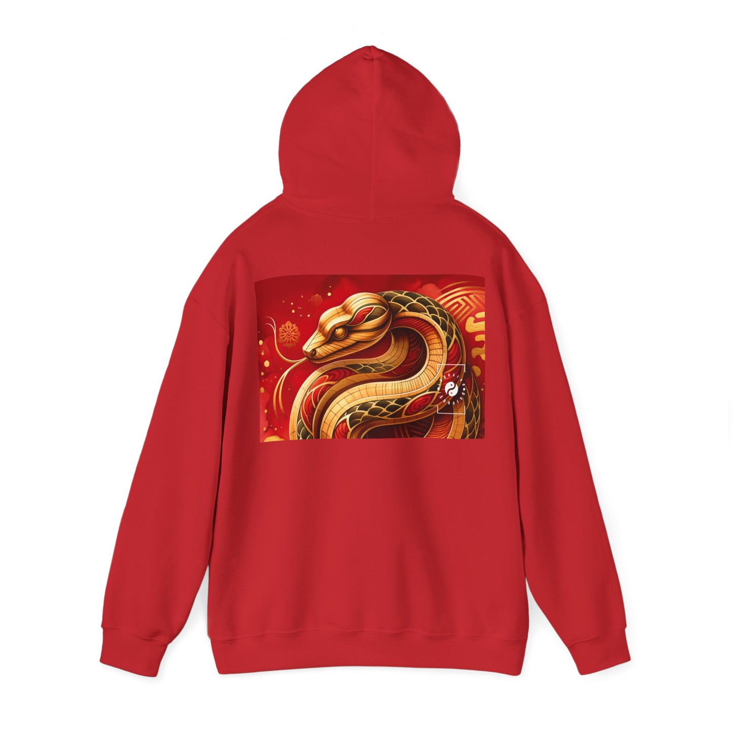 "Crimson Serenity: The Golden Snake" - Hoodie