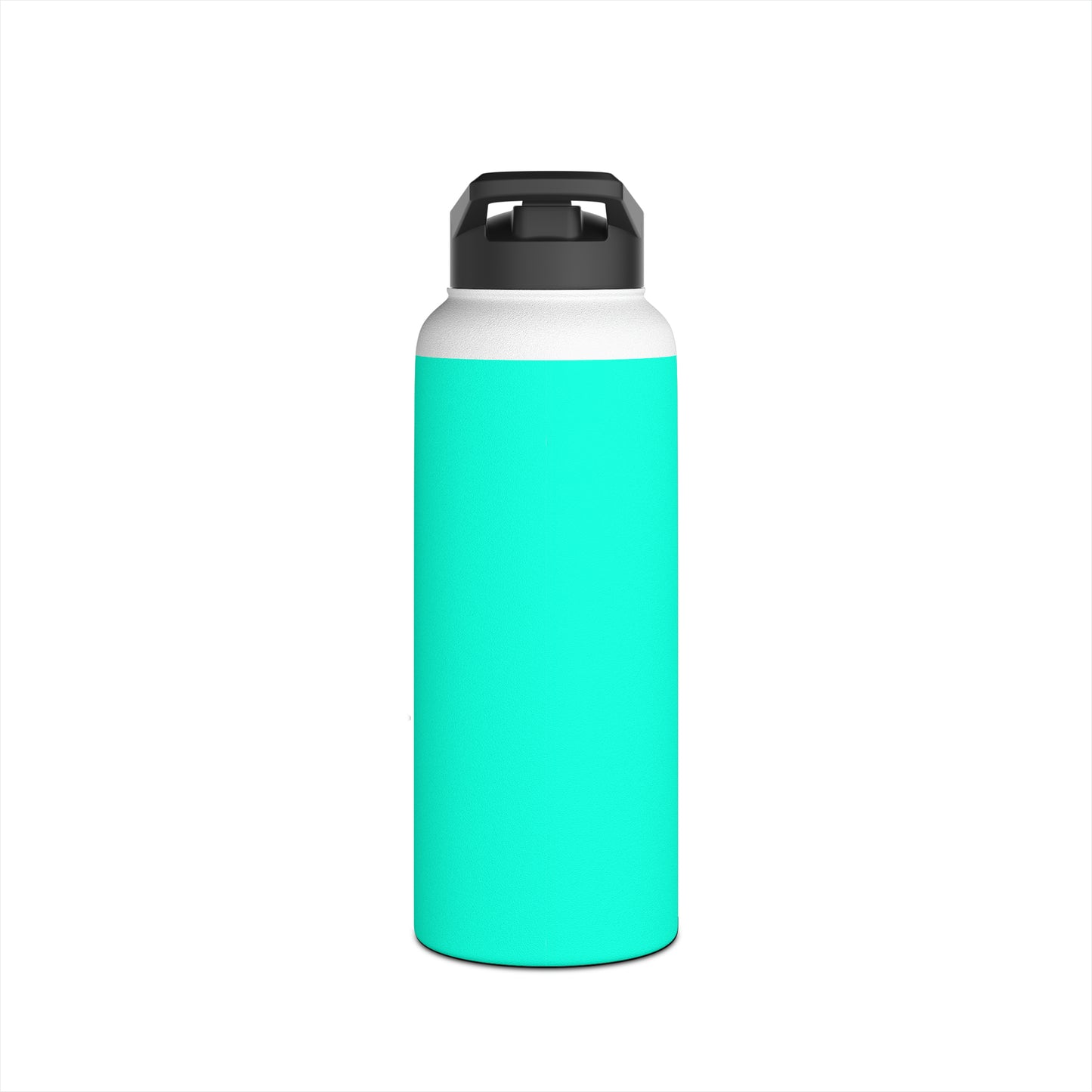 Neon Teal #11ffe3 - Water Bottle