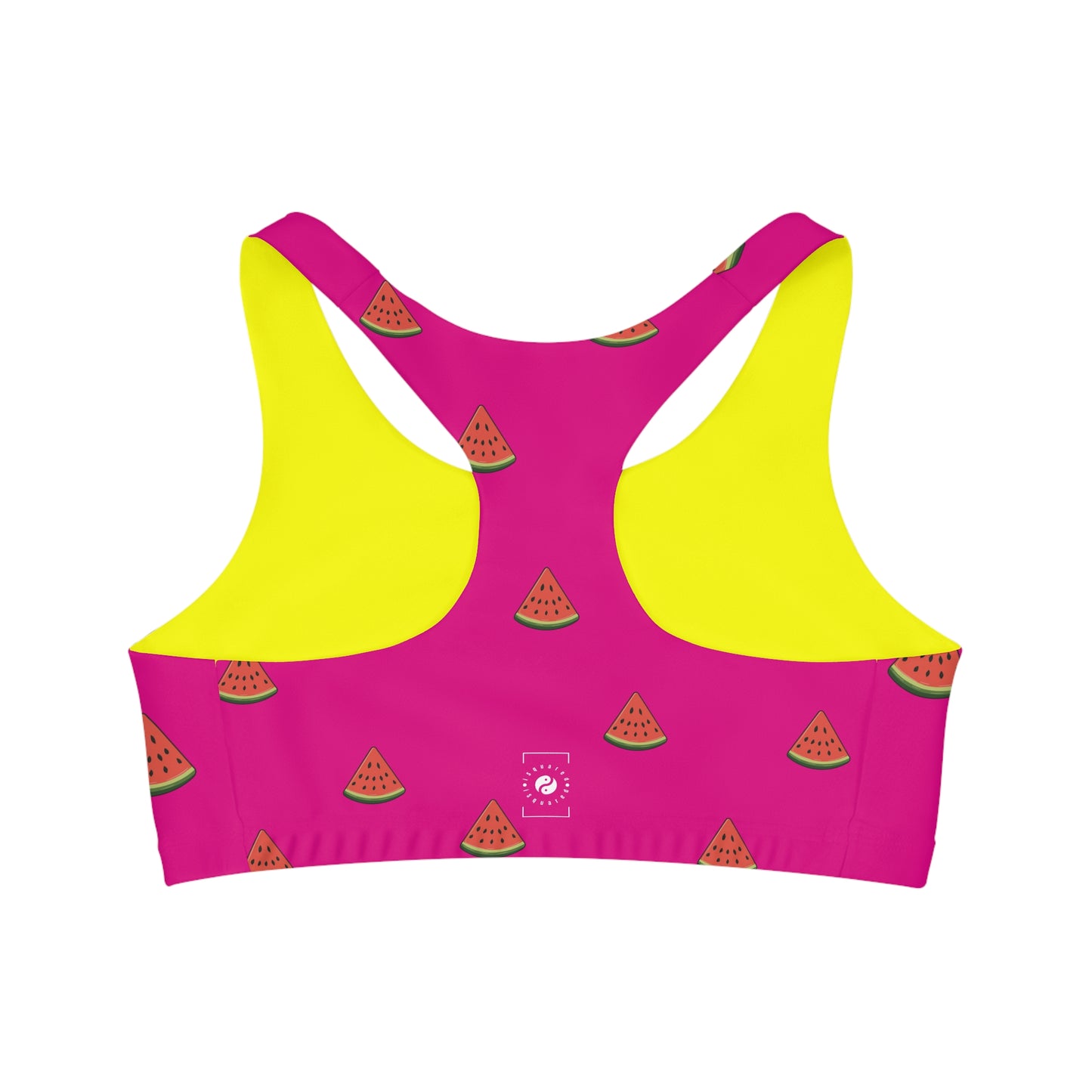 #DF0086 Pink + Watermelon - Seamless Sports Bra