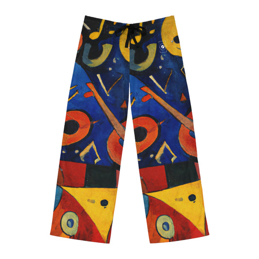 Melodic Abstractions: A Kandinskian Orchestra - men's Lounge Pants