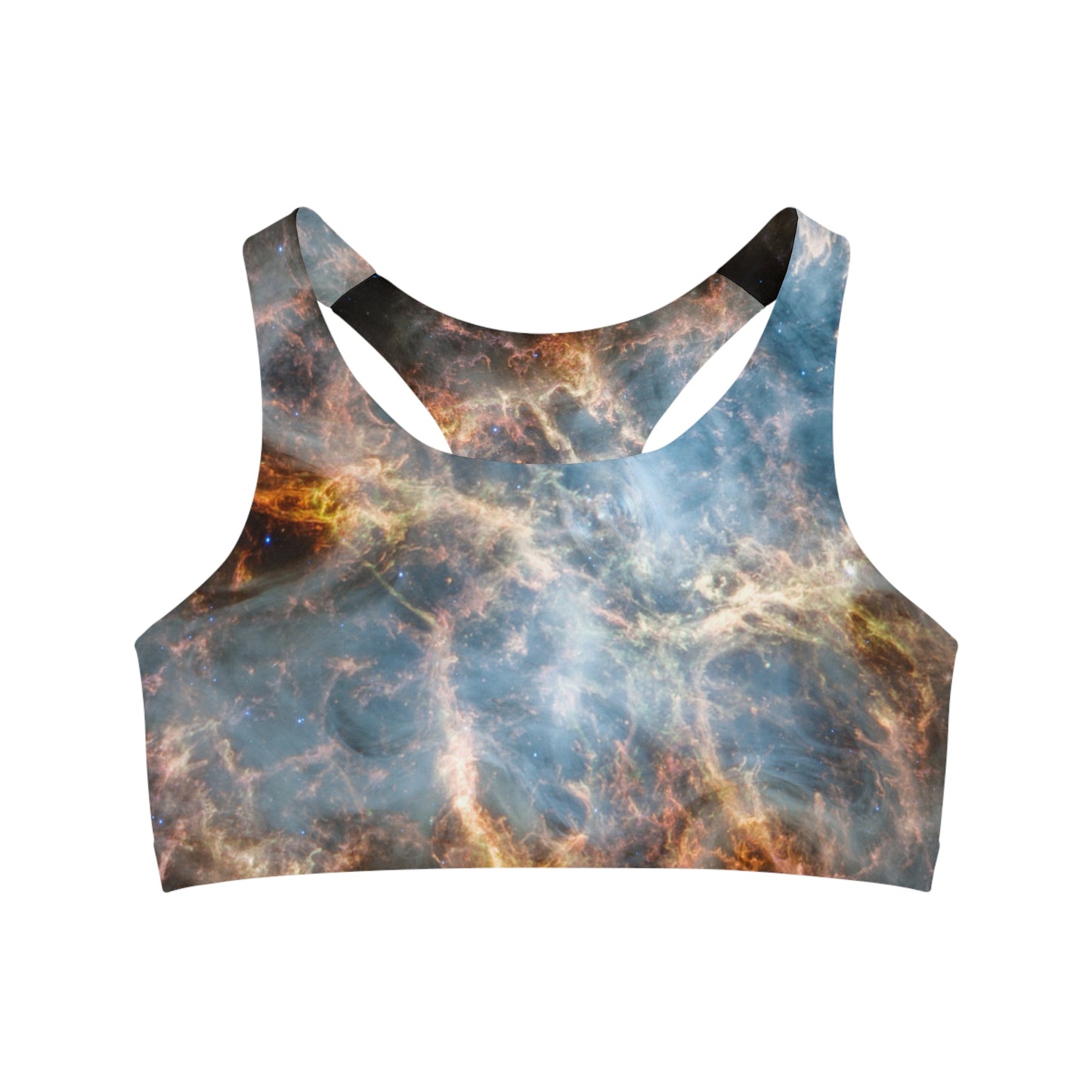 Crab Nebula (NIRCam and MIRI Image) - Seamless Sports Bra