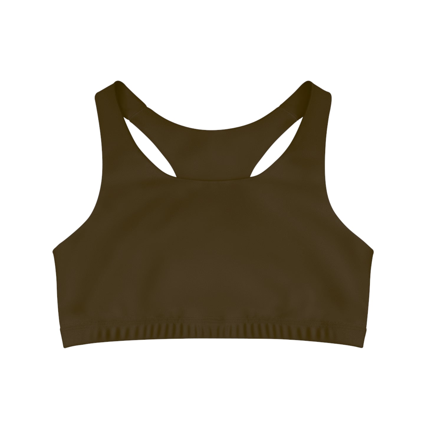 Earthy Brown - Seamless Sports Bra