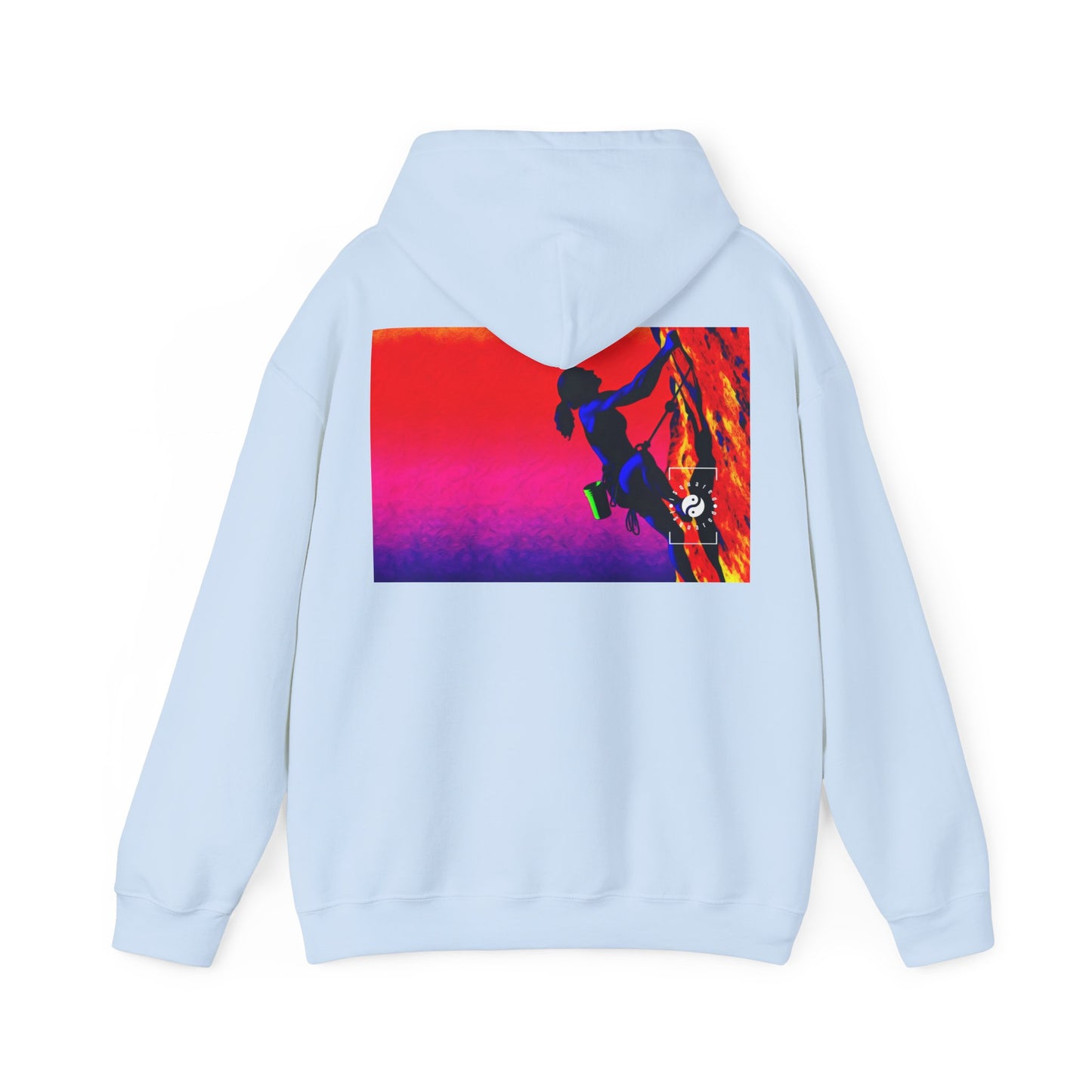 "Technicolour Ascent: The Digital Highline" - Hoodie