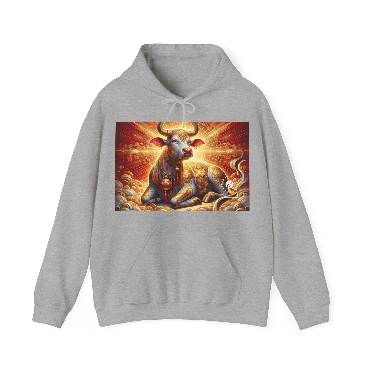 "Golden Euphoria: A Dance of the Divine Bovine" - Hoodie