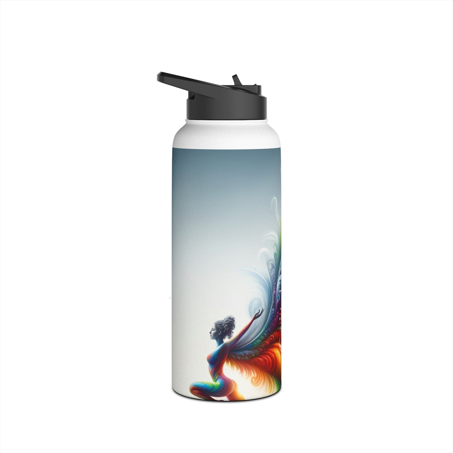 "Yogini's Rainbow Flight" - Water Bottle