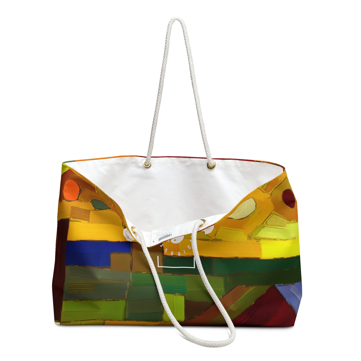 "Earthen Adobes in Hues of Hundertwasser" - Casual Yoga Bag