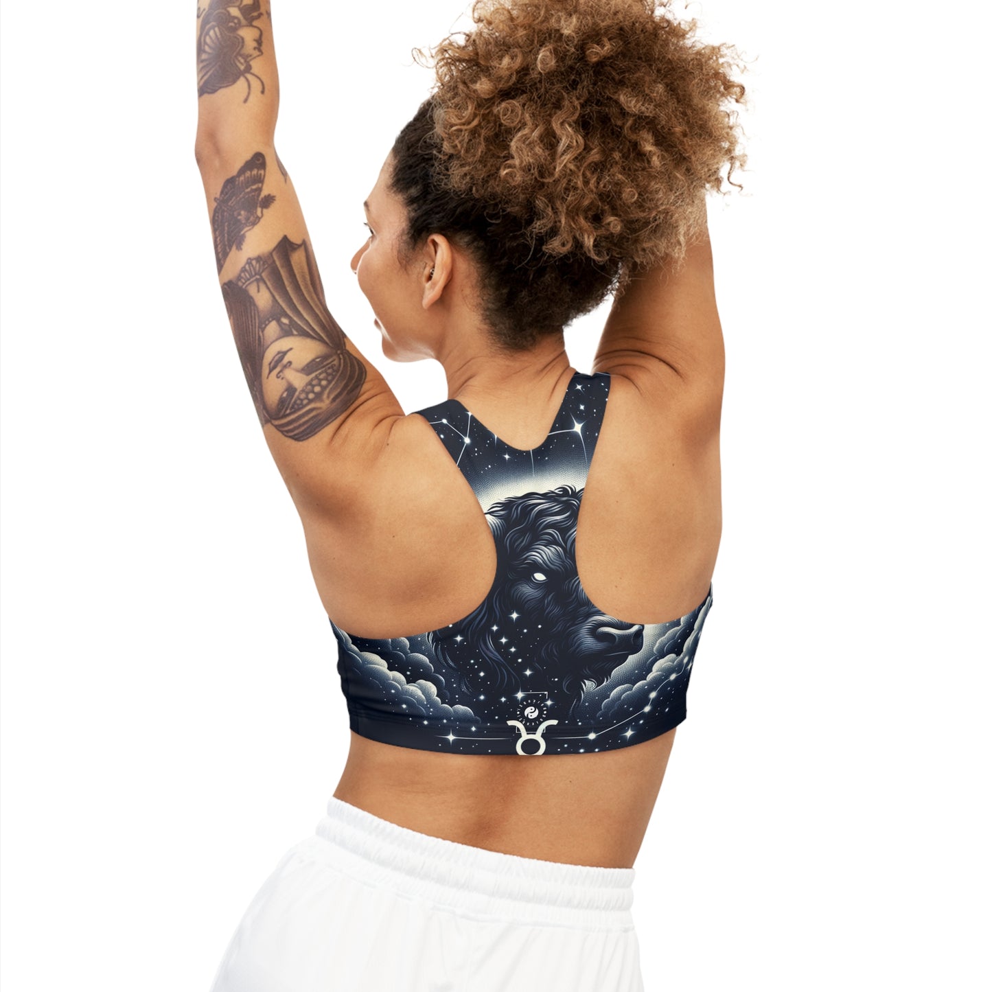 Celestial Taurine Constellation - Seamless Sports Bra