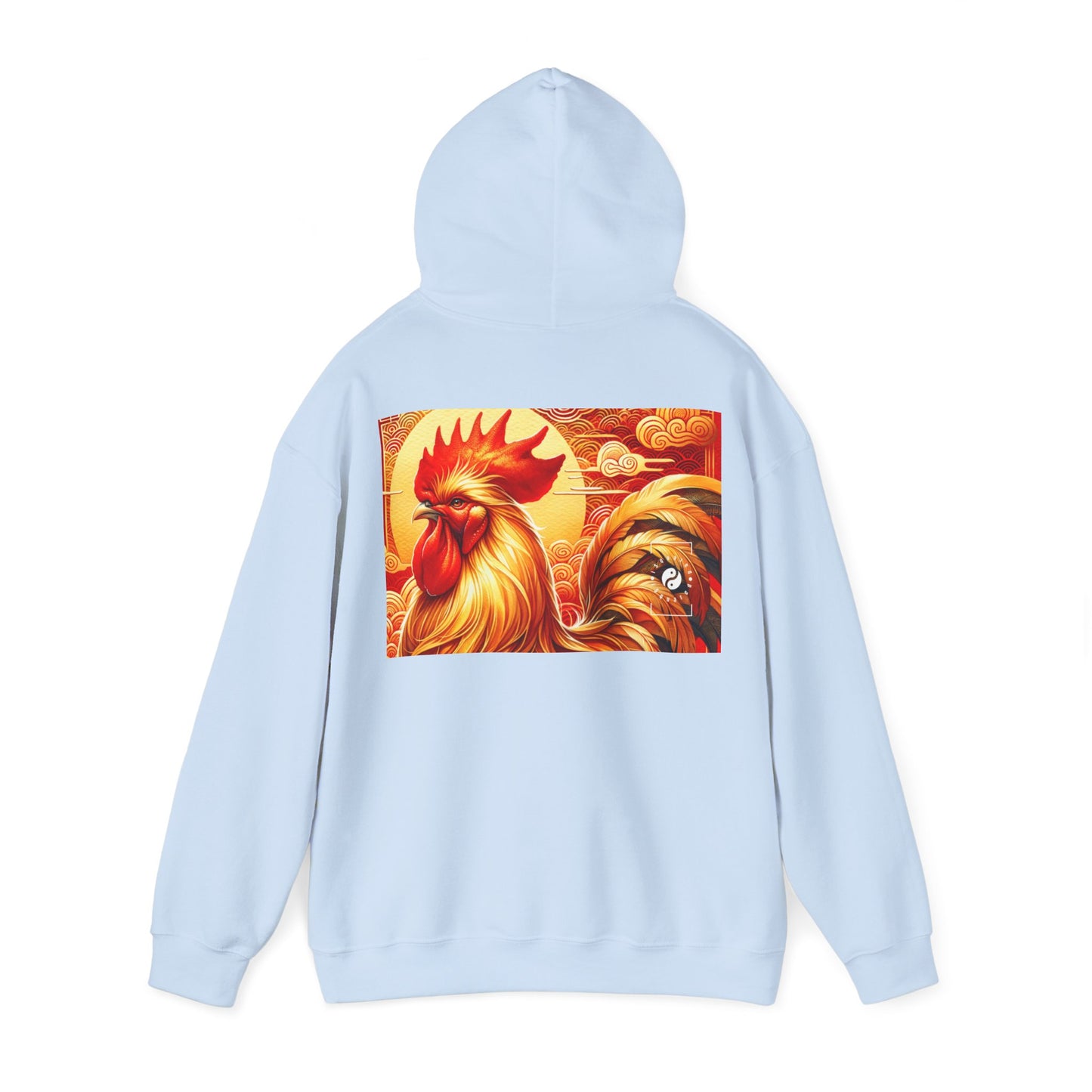 "Crimson Dawn: The Golden Rooster's Rebirth" - Hoodie