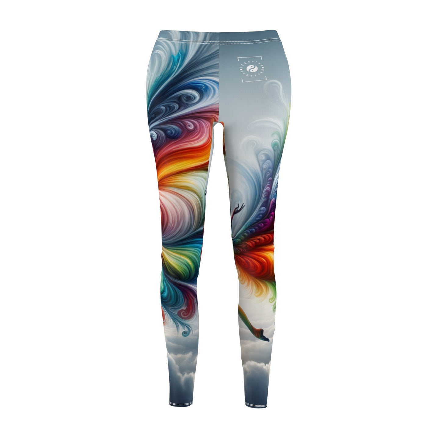 "Le vol arc-en-ciel de Yogini" - Leggings décontractés