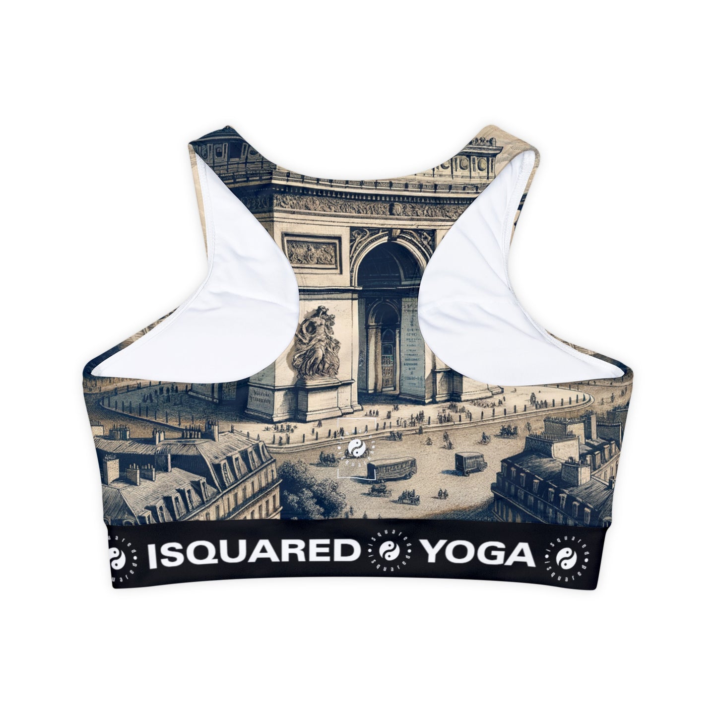 "Majesty of the Arc: A Napoleon Era Portrait" - Lined & Padded Sports Bra