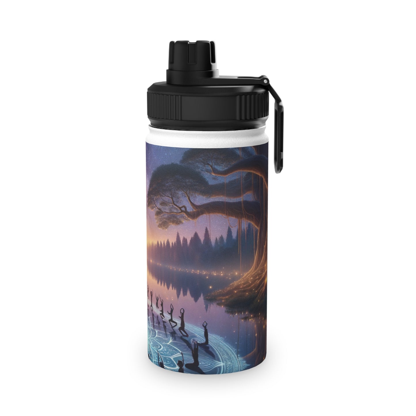 "Celestial Serenity: Mandala's Reflection" - Sports Water Bottle