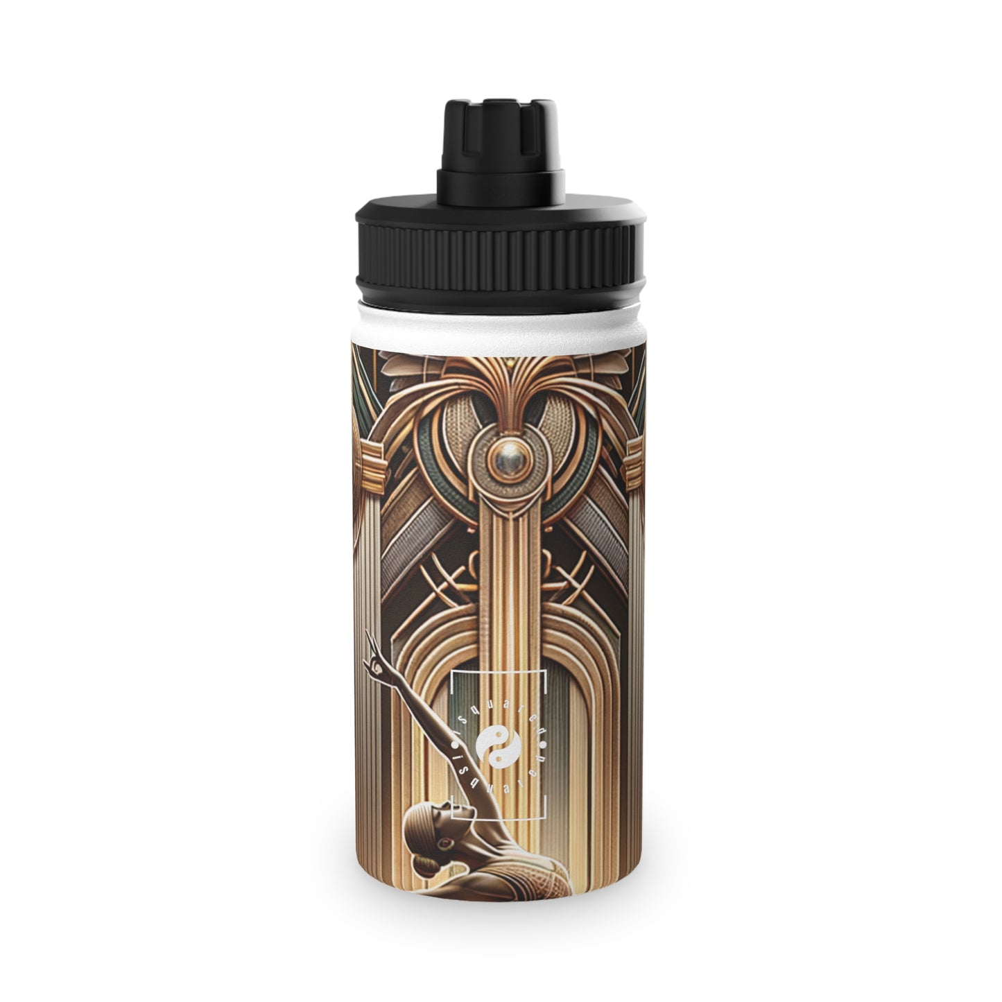 "Deco Serenity: A Fusion of Opulence and Zen" - Sports Water Bottle