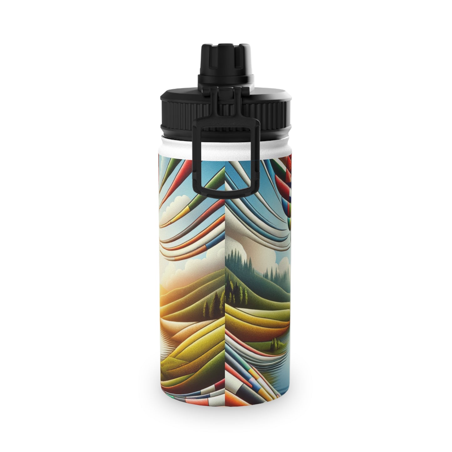 "Global Tapestry of Tranquility" - Sports Water Bottle