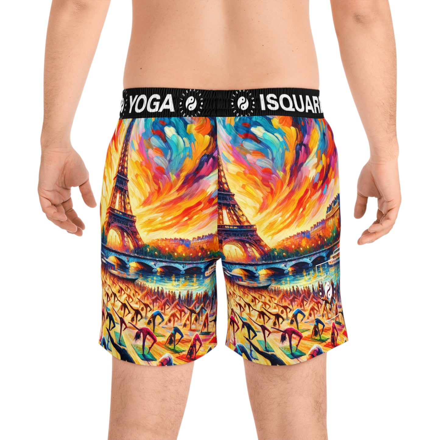 Parisian Yoga Chic - Swim Shorts (Mid-Length) for Men