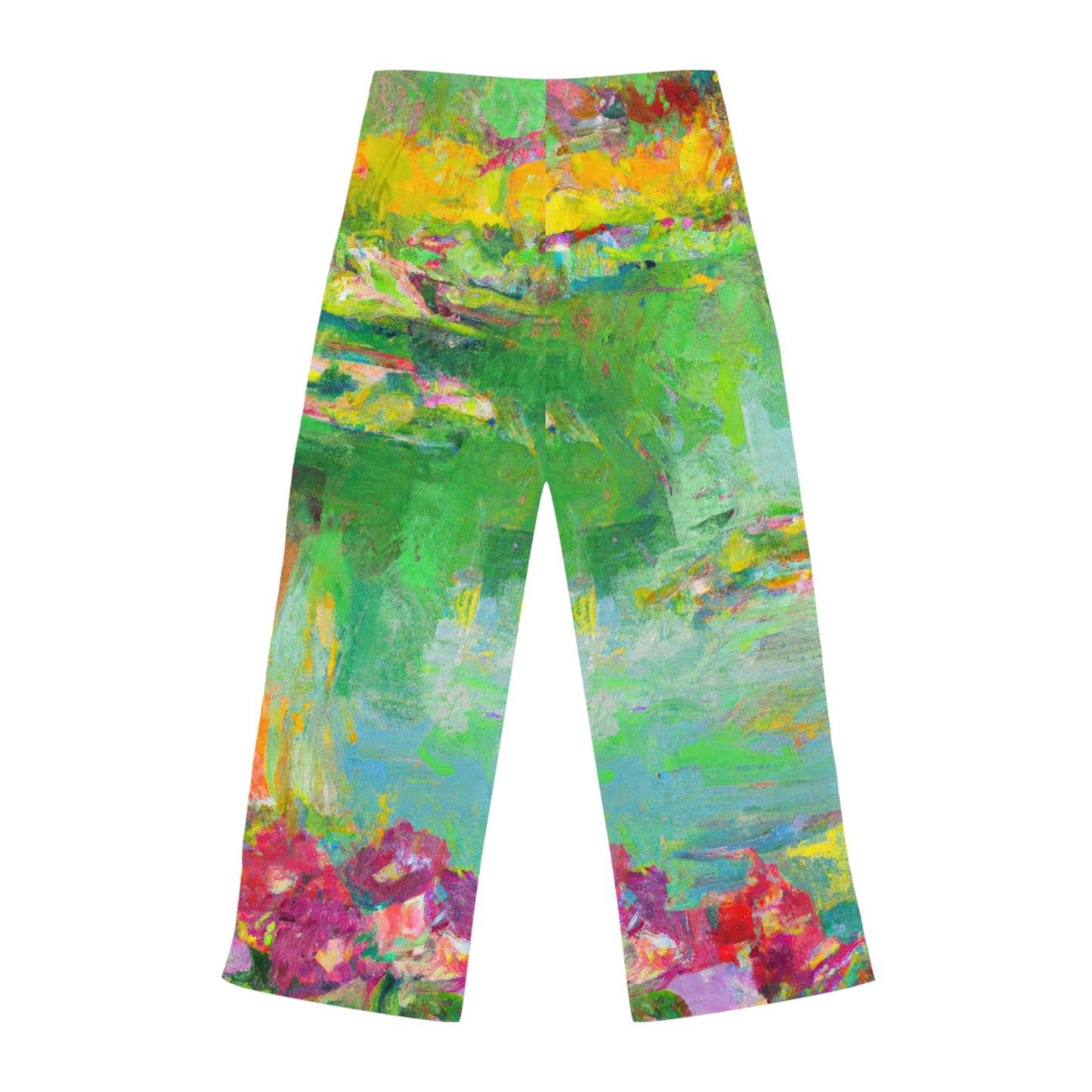 "Lily Aquarelle : Reflets du crépuscule" - Pantalon lounge femme