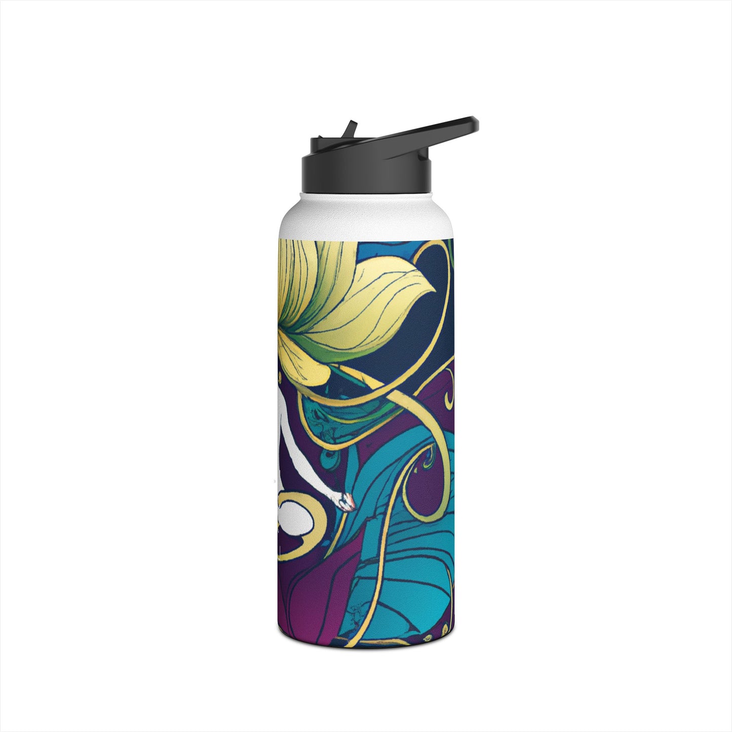 "Lotus Serenity Dance" - Water Bottle