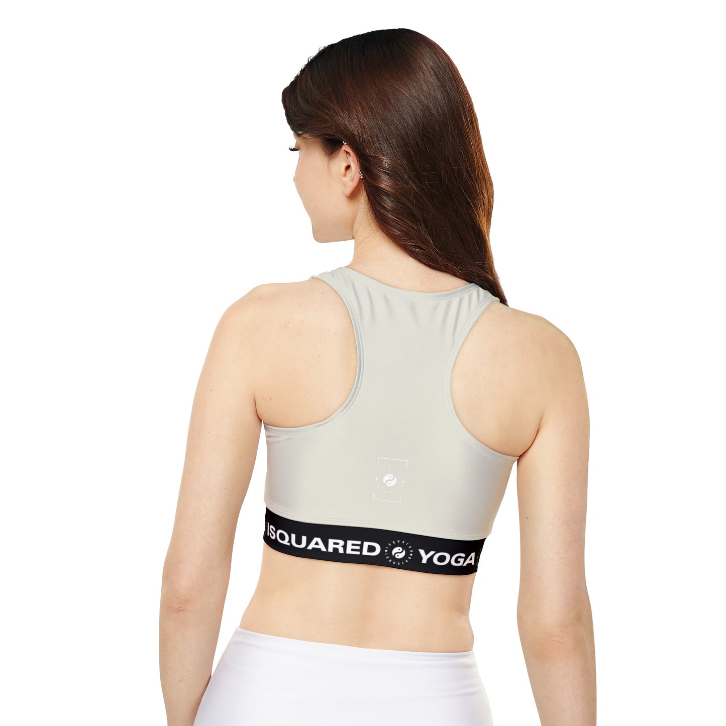 #E9E7DA Ivory - Lined & Padded Sports Bra