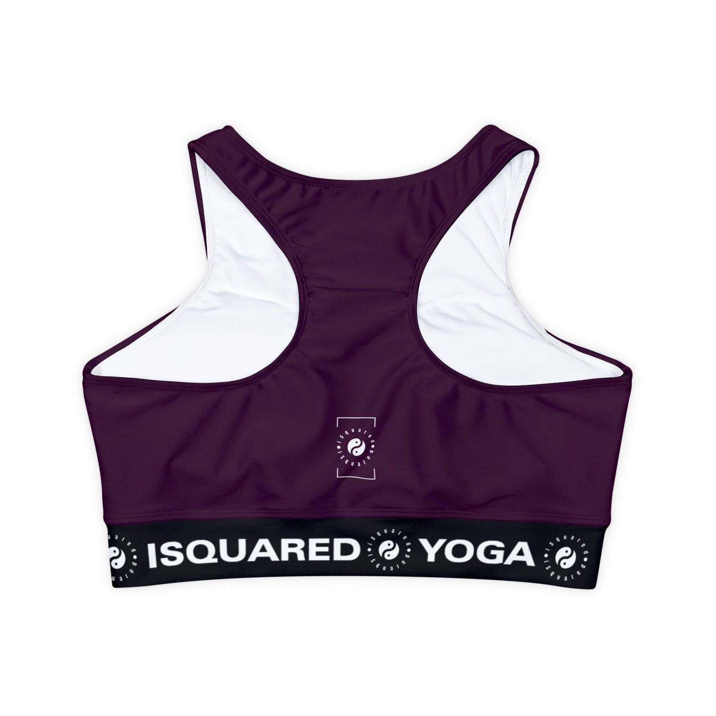 Deep Burgundy - Lined & Padded Sports Bra