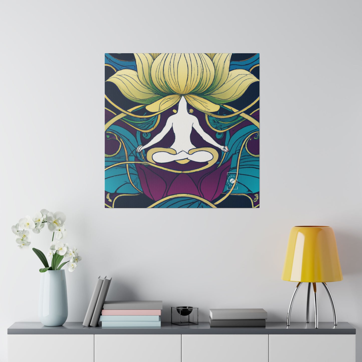 "Lotus Serenity Dance" - Art Print Canvas