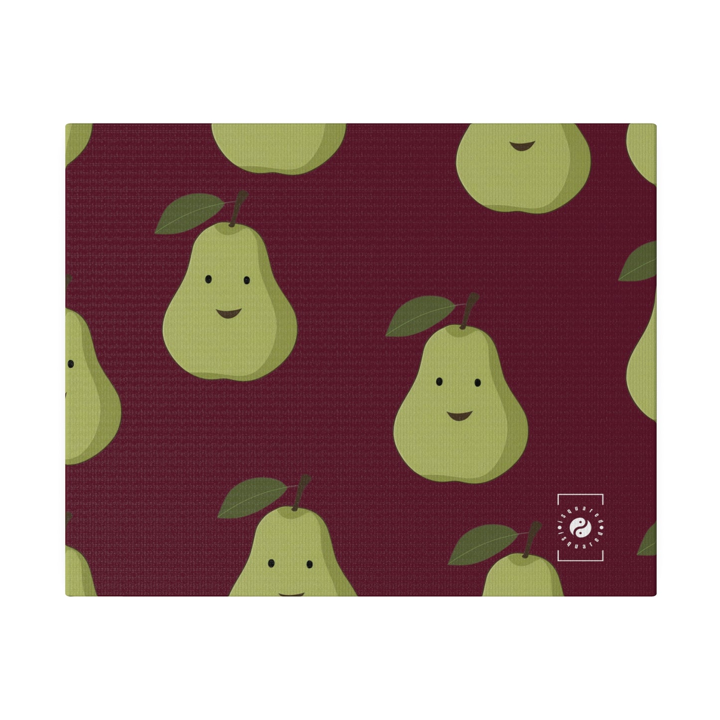 #60182D Deep Siena + Pear - Art Print Canvas