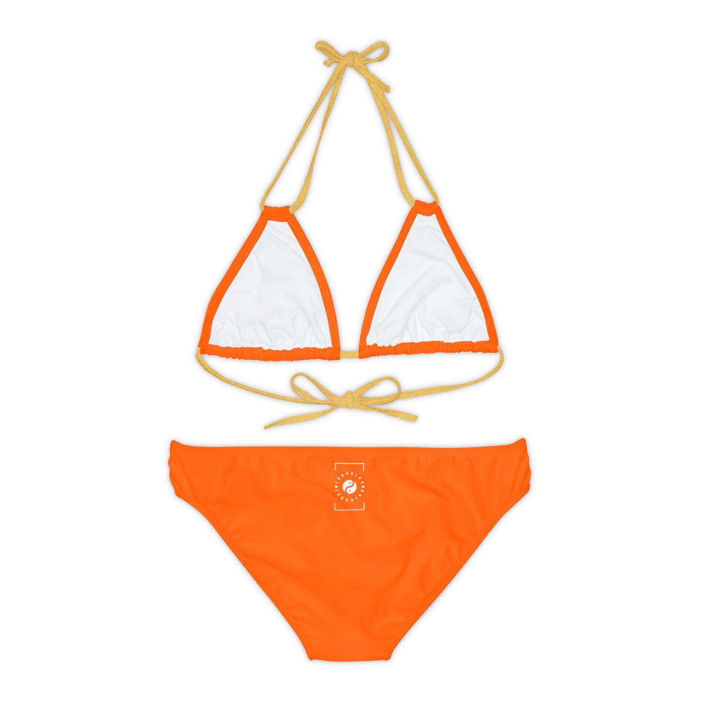 Orange fluo #FF6700 - Ensemble bikini à lacets