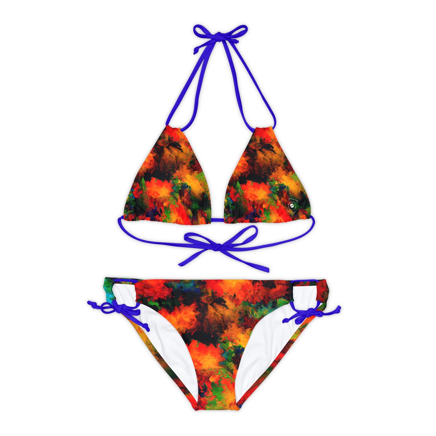 Luminous Whispers Symphony - Lace-up Bikini Set