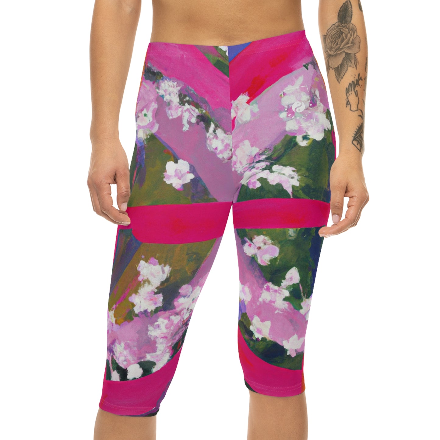 "Bloom Resurgence" - Capri Shorts