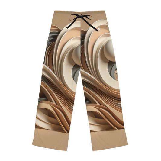 "Hepworth Hues: An Earth Tone Symphony" - Women lounge pants