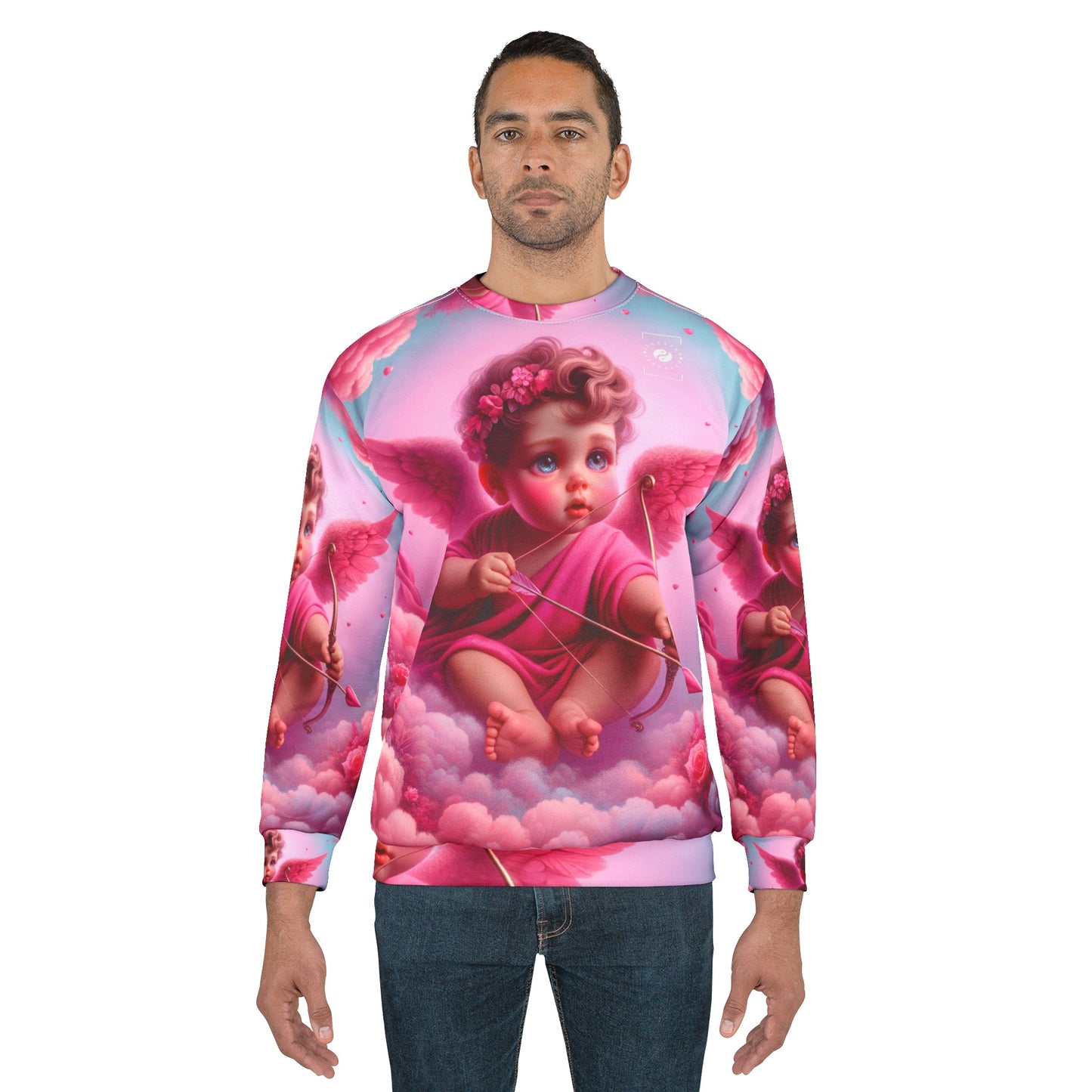 "Bold Blush: A Cupid's Love Affair" - Unisex Sweatshirt