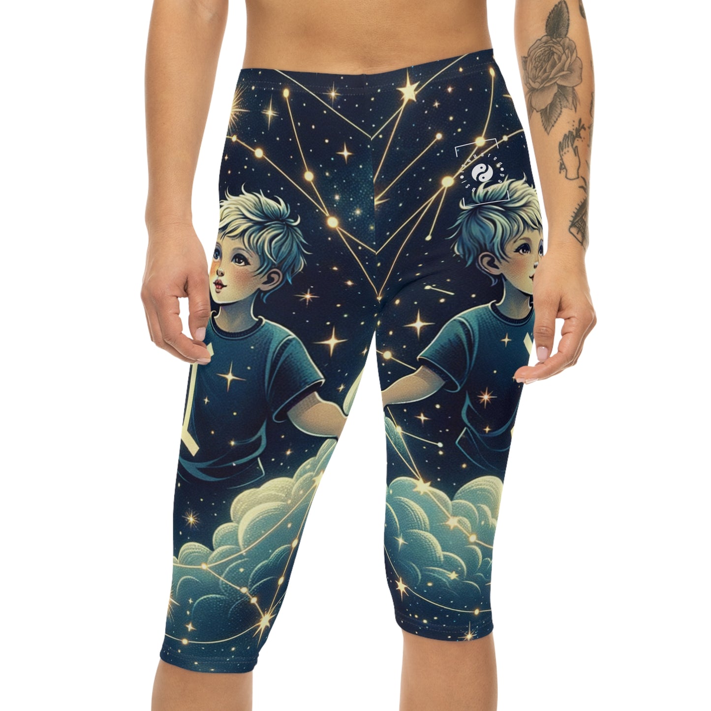 "Celestial Twinfinity" - Capri Shorts